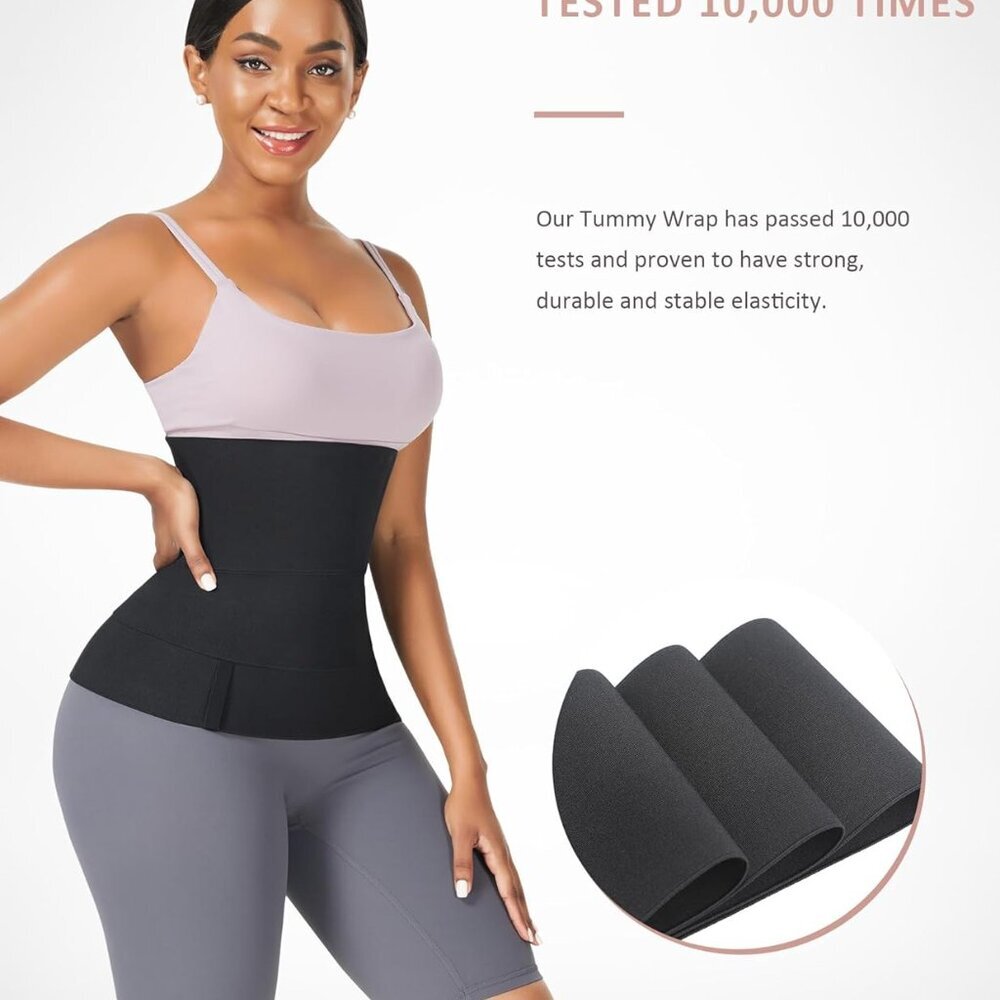 Waist Trainer for Women Trimmer Belt Waist Cincher Tummy Wrap Plus Size Snatch M - Picture 3 of 12